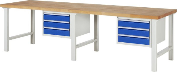RAU Werkbank Serie 7000 - Modell 7127, B3000 x T900 x H840 mm, 13-7127A1-309B4S.11