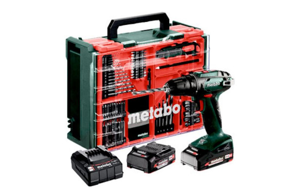 metabo Akku-Bohrschrauber BS 18 Set Kunststoffkoffer, 602207710