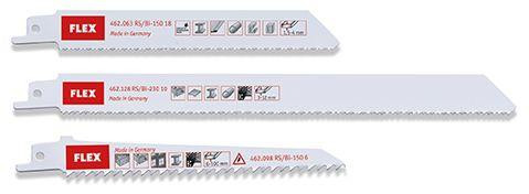 FLEX Säbelsägeblatt-Sortiment für Kunststoff/Holz/Metall RS/BI Set, VE: 3 Stück, 462179