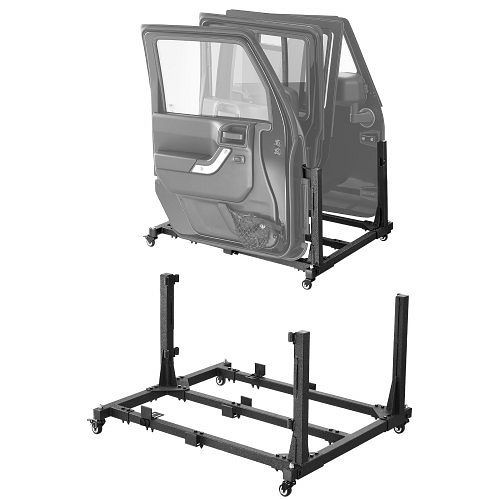 VEVOR Jeep-Türen-Aufbewahrungswagen für 4 Türen, passend für Jeep Wrangler JK JKU JL Gladiator 2007-2024, Schwarz, CMTCBPXCZ4PCBKV5WV0