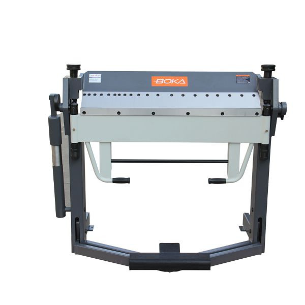 BOKA Abkantmaschine für Blech 2,5 mm Stärke, 1020 mm Breite, Schwenkbiegemaschine mit Fußpedal, Segmentierte Oberwange, 0-135° Biegewinkel, 573150