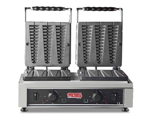 SGS Gastro Lolly-Waffeleisen 6 Waffeln, 60 x 32 x 30 cm, WF 25 DE, 8683829771546
