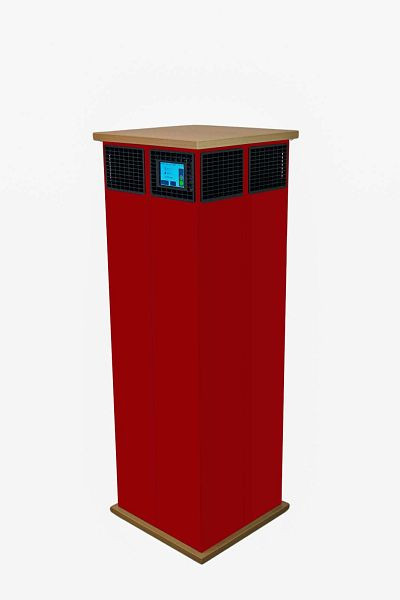 Smart Air Technologies Luftreiniger Tower Gen2, Farbe: rot, inkl. Wartungsvertrag, 4270002308565+Wartungsvertrag