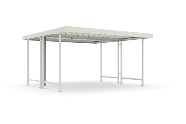 WSM Überdachung Leipzig L44 RAL 9002 als Bausatz, 102000091