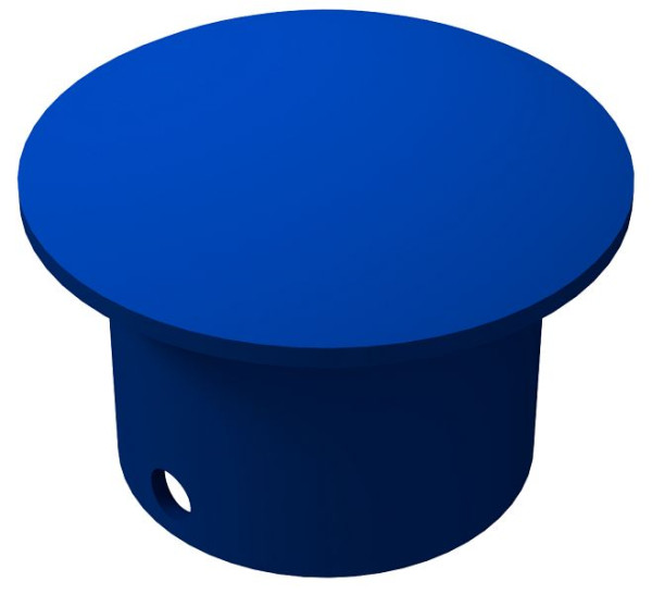 Schake Deckel für Inselpfosten 44170/44171, aus Stahl, 44170DBB