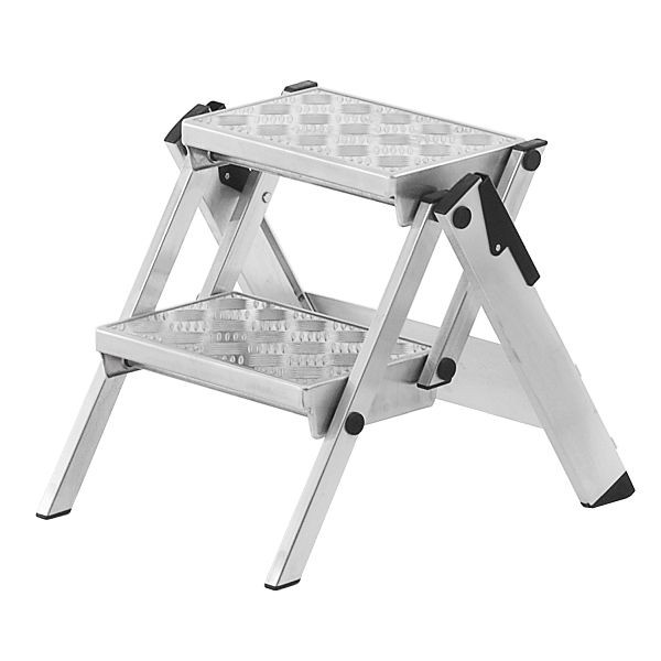 HYMER Sicherheitstreppe ohne Bügel, 2 Stufen, Standhöhe 0,45 m, 606202