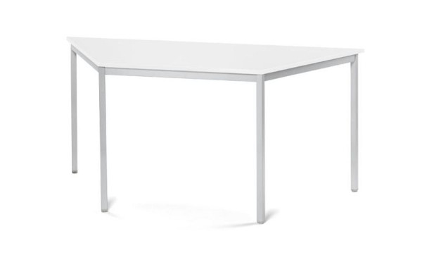 Deskin Konferenztisch MULTI MODUL, Platte Weiß, Gestell Alusilber RAL 9006, B 1600/800 x T 690 x H 728 mm, 359551