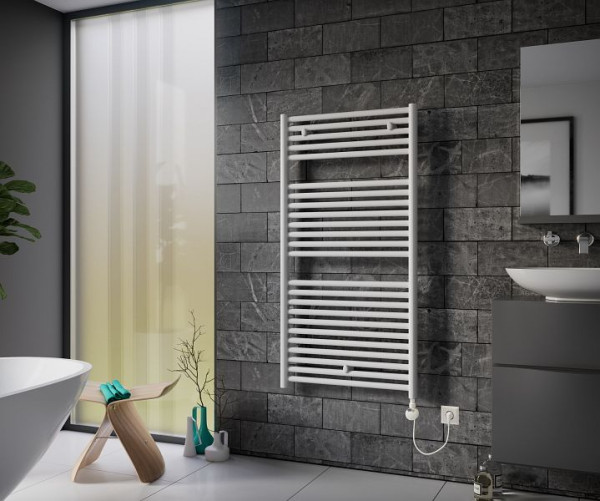 Ximax Elektrischer Handtuchwärmer Lux 1698 mm x 600 mm 900 Watt Typ 4 Weiß RAL 9003, 10581