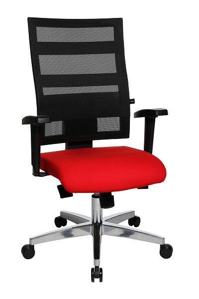 Topstar Design-Drehstuhl, stufenlose Sitzhöhenverstellung, dunkelrot, 959TT310
