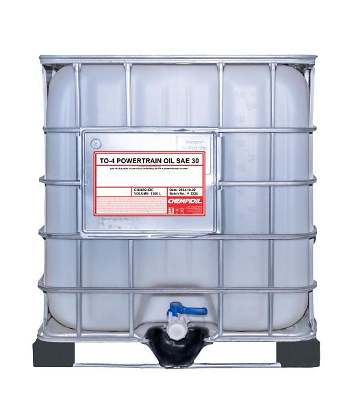 CHEMPIOIL Getriebehydraulik-Mineralöl 2602 TO-4 Powertrain Oil SAE 30, VE: 1000 l, CH2602-IBC