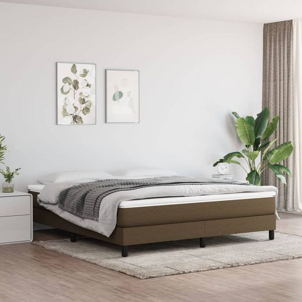 vidaXL Taschenfederkernmatratze Dunkelbraun 160x200x20 cm Stoff, 347817