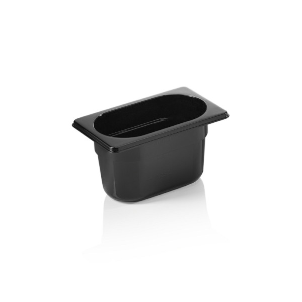 WAS GN Behälter GN 96 BLACK 1/9-100 mm, schwarz, Polycarbonat, 9619100