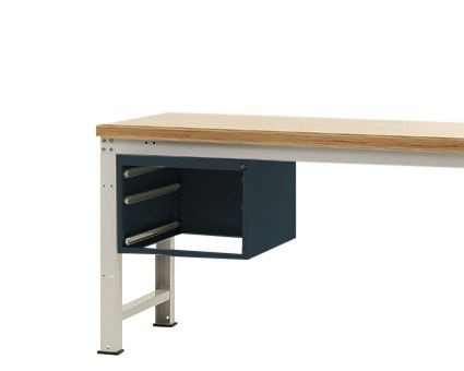 Manuflex Leergehäuse PROFI für Werkbanktische stationär, Nutzhöhe 300 mm für Werkbanktiefe 700 mm, Anthrazit, ZB4331.7016