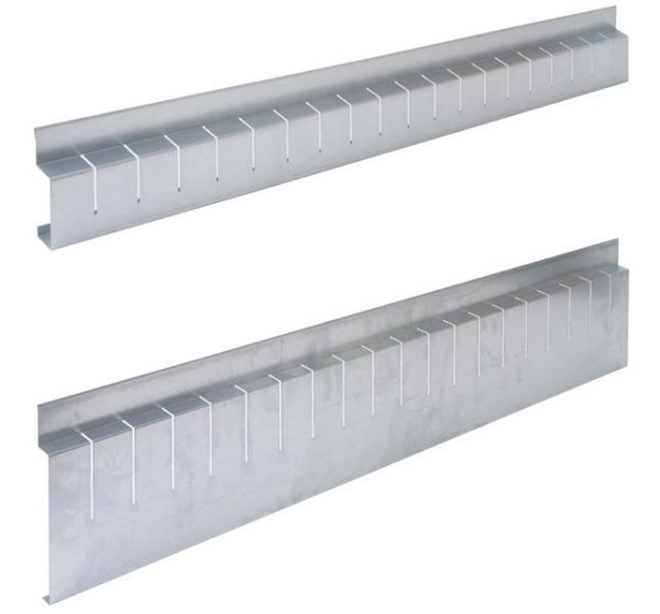 Schulte Schüttgutmulde, Hinterleiste 200 x 750 (H x B), verzinkt, 16220-H-750