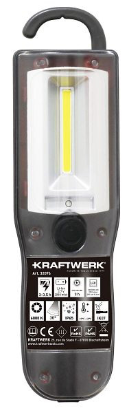 Kraftwerk LED Handlampe Compact 230, wiederaufladbar, 32076