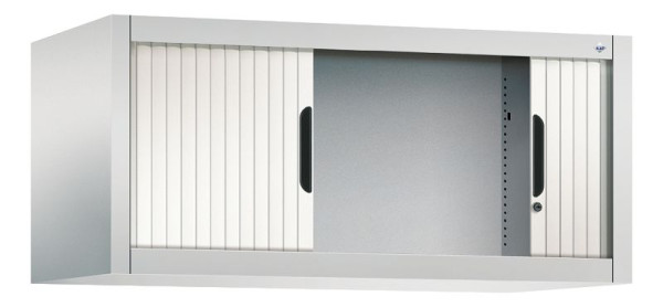 C+P Rollladenschrank Omnispace, H450xB1000xT420mm, Farbe: Lichtgrau / Verkehrsweiß, Griffmulde, 3262-00 S10074