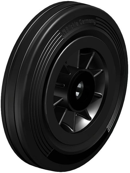 Blickle VPP 160/20-45R Rad aus Vollgummi, Schwarz, 418236