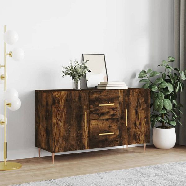 vidaXL Sideboard Räuchereiche 100x36x60 cm Holzwerkstoff, 828161