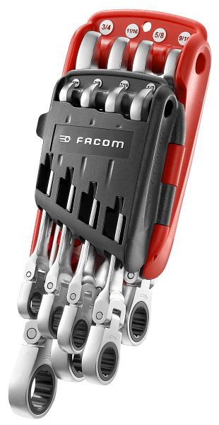 Facom Knarren-Ring-Maulschlüssel 467F, 8-teilig, 467F.JPU8