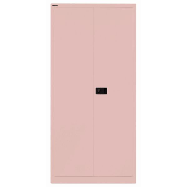 Bisley Flügeltürenschrank UNIVERSAL, 4 Fachböden für 5 Ordnerhöhen, Breite 914 mm, Tiefe 400, 620 pastellpink, Belastbarkeit: 70kg je Fachboden, E782A04620