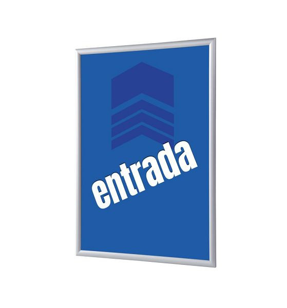 Showdown Displays Klapprahmen A4 Komplettset Eingang Blau Spanisch, KRA4G25LPPI467