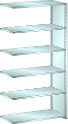 LISTA Anbauregal L1006 (BxTxH) 1000x500x2000mm 160kg, Verzinkt, 50.303.222