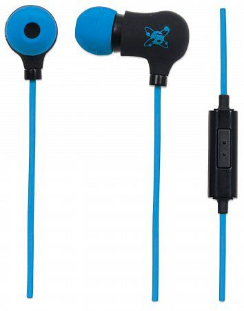 MANHATTAN Sound Science Nova - sportliche in-Ear-Kopfhörer, schwarz-blau, 178884