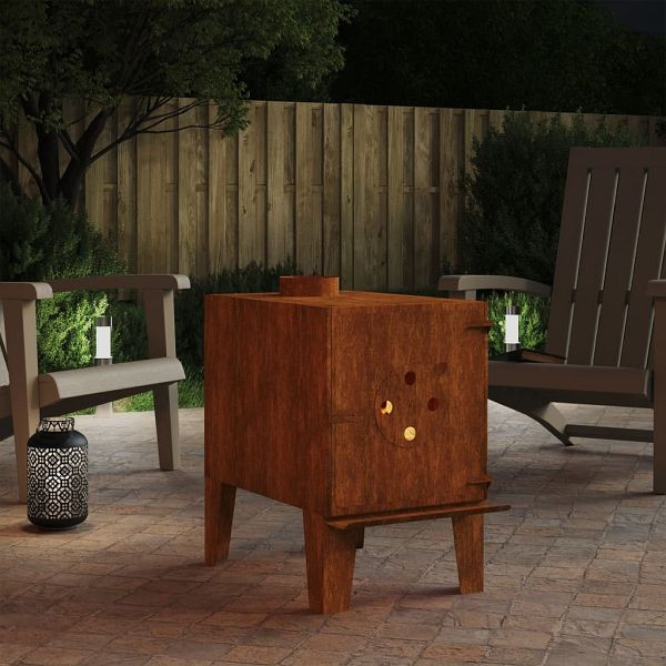 vidaXL Gartenofen 35x50x55 cm Cortenstahl, 824544, 8720845719746