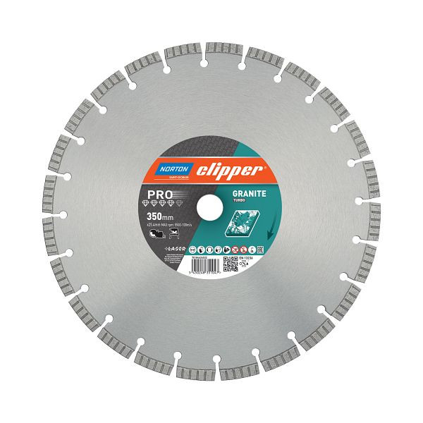 Norton Clipper Scheibe Pro Granite Turbo- 230 Ø mm Für Granit, Marmor und Naturstein, 70184629653