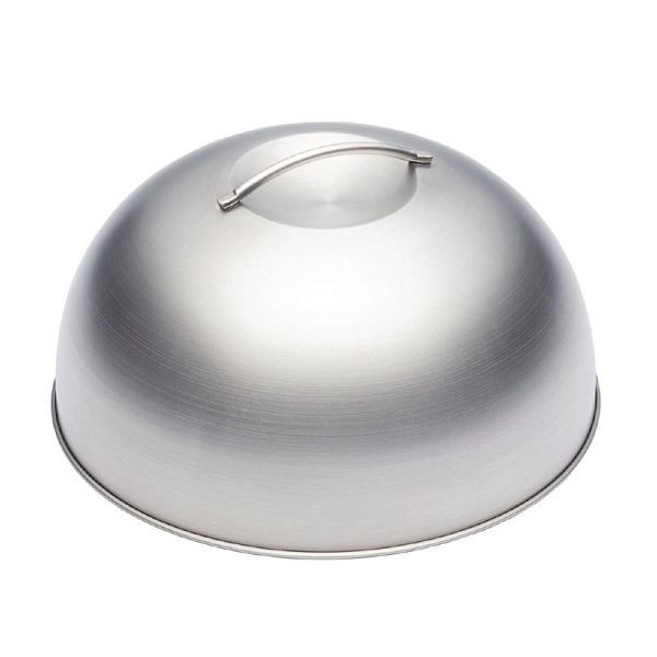 KitchenCraft MasterClass Grilldeckel Edelstahl 22,5cm, DA807