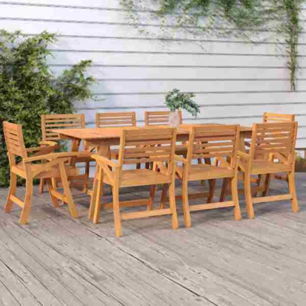 vidaXL Gartentisch 200x90x75 cm Massivholz Akazie, 363311
