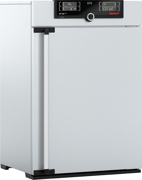 Memmert Brutschrank IN160plus, 161l, 20-80°C, Strukturedelstahlgehäuse: 745 x 1104 x 584 mm, IN160plus