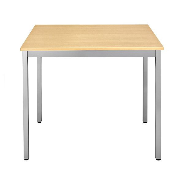 Bisley Mehrzwecktisch, Breite 700 mm, Tiefe 600 mm, 25mm Tischstärke, 300 aluminium x BC buche, MTC250706BC300