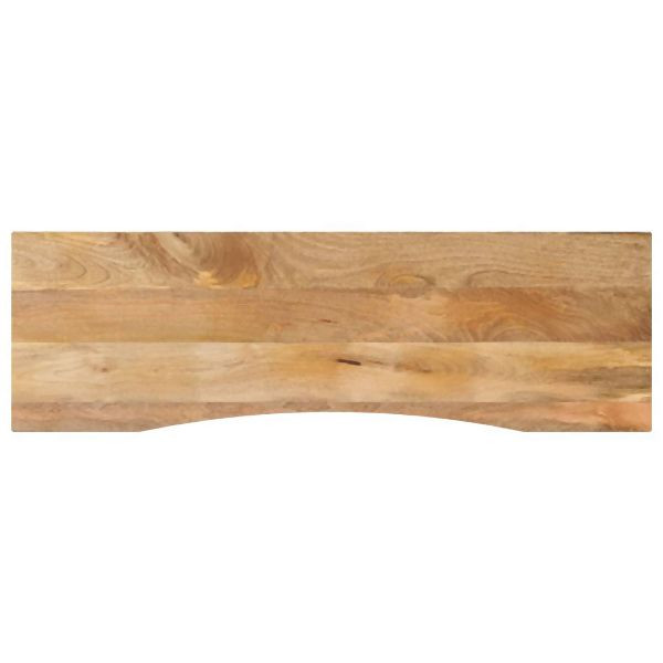 vidaXL Schreibtischplatte mit Aussparung 160x50x2,5cm Massivholz Mango, 370198