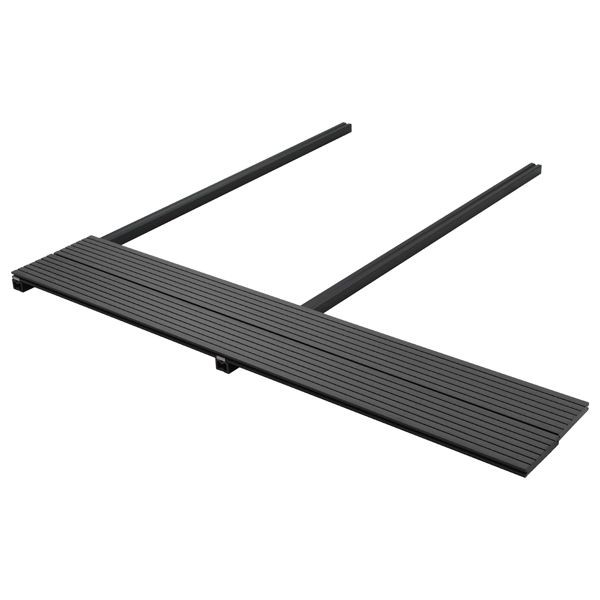 vidaXL Terrassendiele 24-teilig Schwarz WPC, 3444769, 8721451777861
