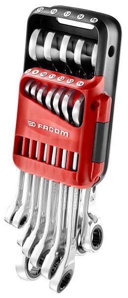 Set 10-teilig Facom 467B.JP10 Knarren-Ring-Maulschluessel