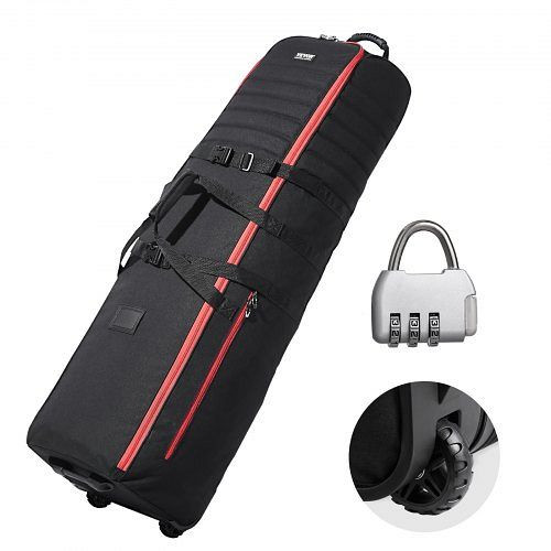 VEVOR Cartbag Golftasche Golf Tasche Rollbar Golfschläger-Reisetasche Schwarz, RBKRBK1000DNK8M2UV0