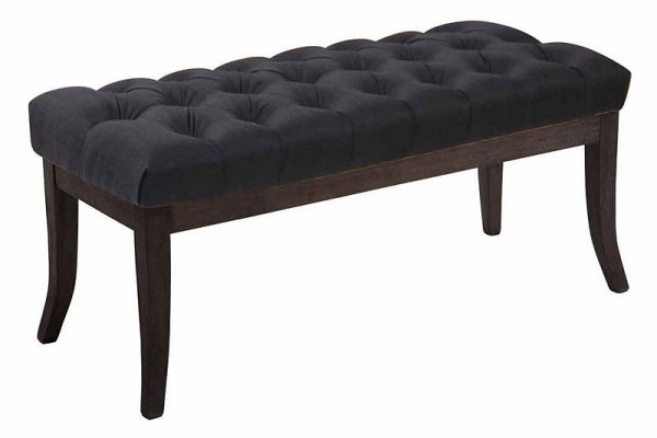 CLP Sitzbank Ramses Stoff antik-dunkel 100 cm, schwarz, 307137