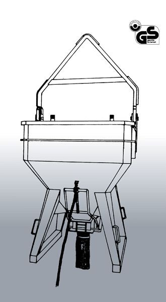 Eichinger Betonsilo 1035.6, 375l, Bügel/Traverse, Federzug, Auslauf Ø 200 mm, 10350600400000