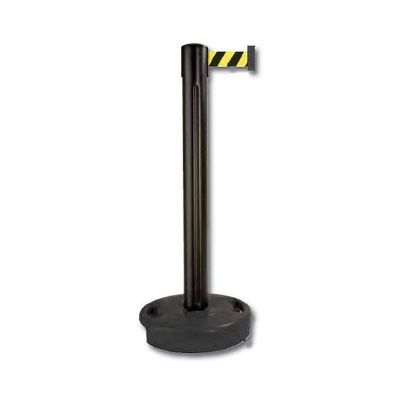 Stein HGS Personenleitsystem -Beltrac Outdoor-, mobil, schwarz, blau, befüllbar, schwarz, mit Standard-Gurtendstück, 11259-sw3-0202