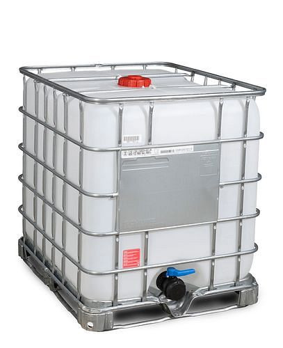 DENIOS Recobulk IBC Gefahrgut-Container, Stahlrahmen, 1000 l, Öffnung NW150, Auslauf NW80, 266197