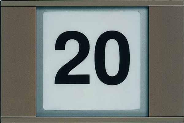 TCS Infomodul für Außenstationserien PDS/PES und AVD/AVE, AP bronze, PI135-EB/04