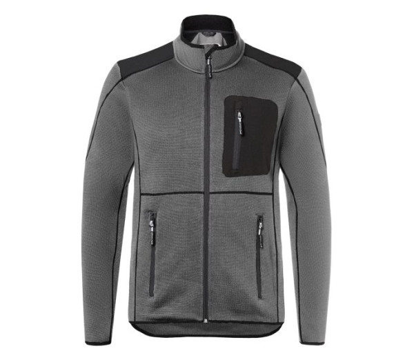 Kübler Strickjacke, Farbe: anthrazit/schwarz, Größe: 4XL, 1443 6339-9799-4XL