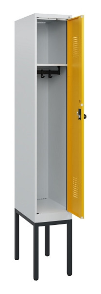 C+P Spind Evolo PLUS, Gestell, 1 Abteil, 1950x300x500mm, 7035/1004, Drehriegel, 0490305-10 S10000