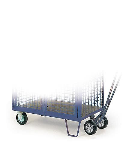 Protaurus Rotauro Schrankwagen für Hebelroller, 1080x750x1776mm mit Drahtgitterverkleidung, 200mm TPE-Räder, 12-1292