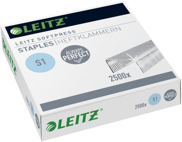 LEITZ Heftklammern, Softpress, Stahl, 2500 Stück, 5497-00-00