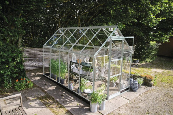 Halls Gewächshaus ICON 6, 6.1 m² Alu mit 3 mm Sicherheitsglas, HR01129