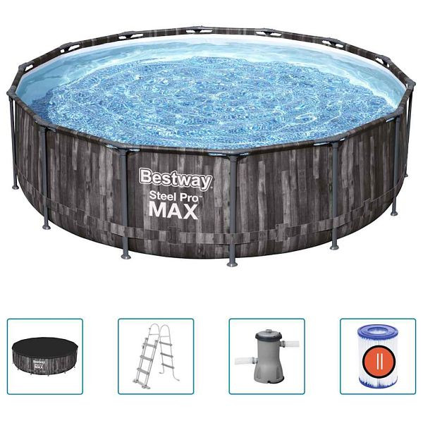 Bestway Steel Pro MAX Swimmingpool-Set Rund 427x107 cm, 92859