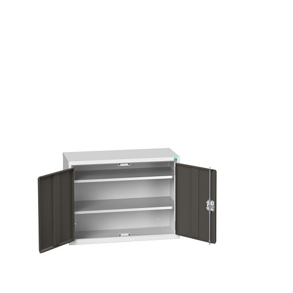 bott verso Economy Schrank, mit 2 Fachböden, BxTxH: 800 x 350 x 600 mm, Lichtgrau / Anthrazitgrau, 16929102.19