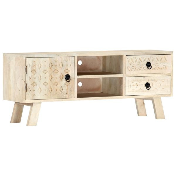 vidaXL TV-Schrank 110 x 30 x 44 cm Massivholz Mango, 282869, 8719883671550